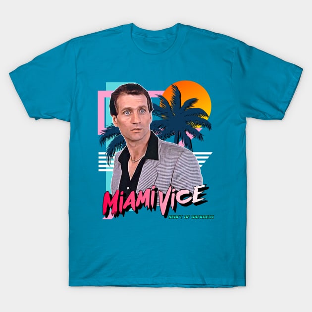 Retro Miami Vice 80s Ed O'Neill Tribute T-Shirt by darklordpug